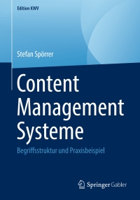Cover image: Content Management Systeme 9783658243500