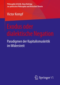 صورة الغلاف: Exodus oder dialektische Negation 9783658244576