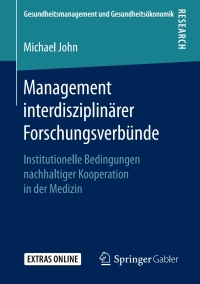 Imagen de portada: Management interdisziplinärer Forschungsverbünde 9783658244767