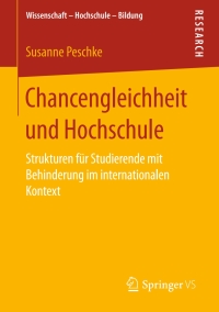 Cover image: Chancengleichheit und Hochschule 9783658244965