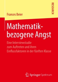 Titelbild: Mathematikbezogene Angst 9783658246266