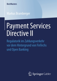 Cover image: Payment Services Directive II 9783658247744
