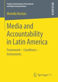 Imagen de portada: Media and Accountability in Latin America 9783658247867