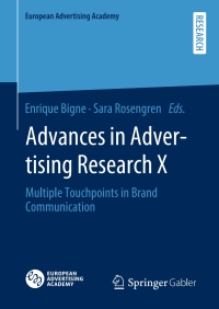 Cover image: Advances in Advertising Research X 9783658248772