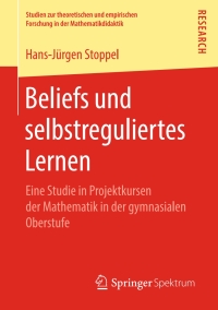 Imagen de portada: Beliefs und selbstreguliertes Lernen 9783658249120