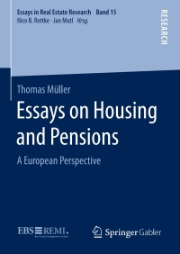 Cover image: Essays on Housing and Pensions 9783658249540