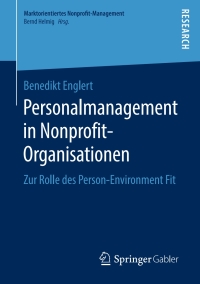 Cover image: Personalmanagement in Nonprofit-Organisationen 9783658249755