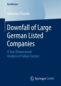 Imagen de portada: Downfall of Large German Listed Companies 9783658249984