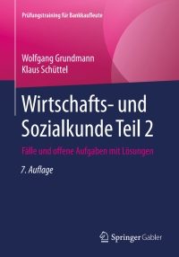 Cover image: Wirtschafts- und Sozialkunde Teil 2 7th edition 9783658250140