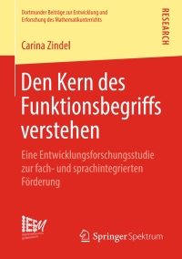 Cover image: Den Kern des Funktionsbegriffs verstehen 9783658250539