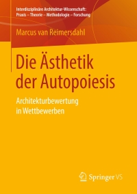 Cover image: Die Ästhetik der Autopoiesis 9783658251031