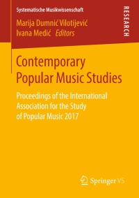 Cover image: Contemporary Popular Music Studies 9783658252526