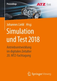 Imagen de portada: Simulation und Test 2018 9783658252939
