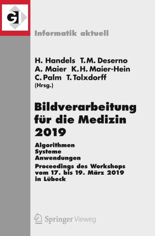 Cover image: Bildverarbeitung für die Medizin 2019 9783658253257
