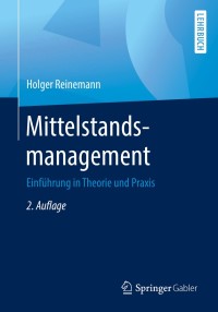 Cover image: Mittelstandsmanagement 2nd edition 9783658253547