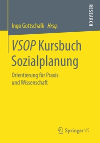 Imagen de portada: VSOP Kursbuch Sozialplanung 9783658254445