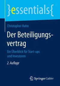 Cover image: Der Beteiligungsvertrag 2nd edition 9783658254520