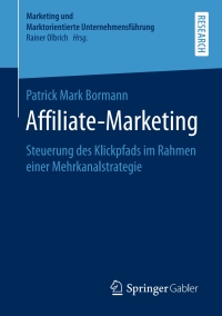 Cover image: Affiliate-Marketing 9783658255848