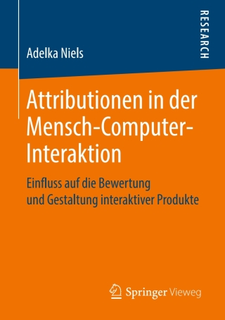 Cover image: Attributionen in der Mensch-Computer-Interaktion 9783658255954