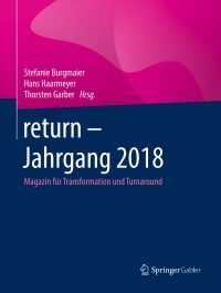 Imagen de portada: return - Jahrgang 2018 9783658256012