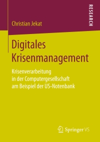 Imagen de portada: Digitales Krisenmanagement 9783658257514