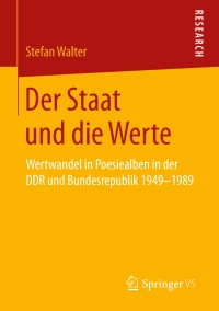 Cover image: Der Staat und die Werte 9783658257859