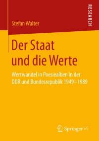 Imagen de portada: Der Staat und die Werte 9783658257859