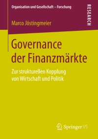 Cover image: Governance der Finanzmärkte 9783658258207