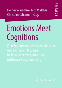 Imagen de portada: Emotions Meet Cognitions 9783658259624