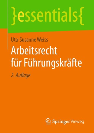 Cover image: Arbeitsrecht für Führungskräfte 2nd edition 9783658260255