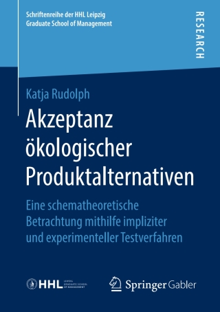 Cover image: Akzeptanz ökologischer Produktalternativen 9783658260965