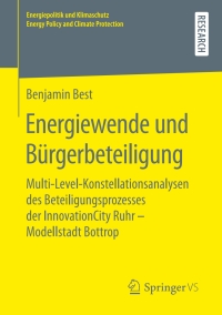 Cover image: Energiewende und Bürgerbeteiligung 9783658261832