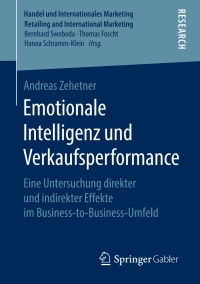 صورة الغلاف: Emotionale Intelligenz und Verkaufsperformance 9783658264710