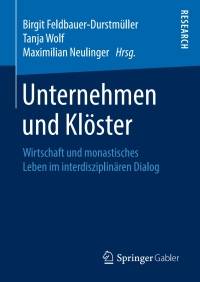 Cover image: Unternehmen und Klöster 9783658266936