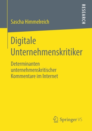 صورة الغلاف: Digitale Unternehmenskritiker 9783658267469