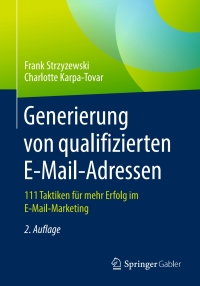 Cover image: Generierung von qualifizierten E-Mail-Adressen 2nd edition 9783658267544