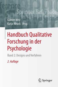 Cover image: Handbuch Qualitative Forschung in der Psychologie 2nd edition 9783658268862