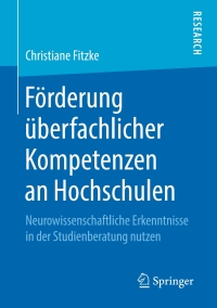 Imagen de portada: Förderung überfachlicher Kompetenzen an Hochschulen 9783658269029