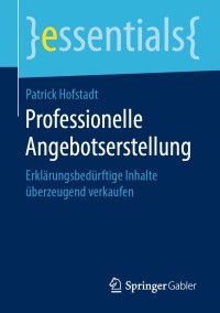Cover image: Professionelle Angebotserstellung 9783658270551