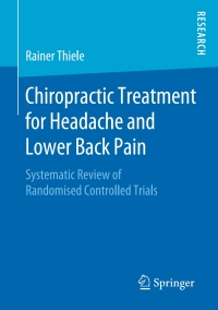 Cover image: Chiropractic Treatment for Headache and Lower Back Pain 9783658270575