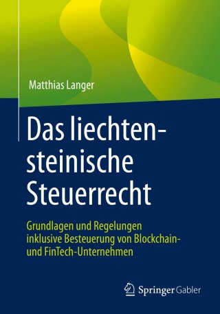 Cover image: Das liechtensteinische Steuerrecht 9783658270902