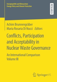 Imagen de portada: Conflicts, Participation and Acceptability in Nuclear Waste Governance 9783658271060