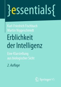 Titelbild: Erblichkeit der Intelligenz 2nd edition 9783658271817