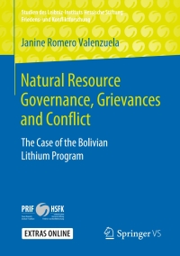 Imagen de portada: Natural Resource Governance, Grievances and Conflict 9783658272357