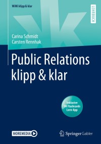 Imagen de portada: Public Relations klipp & klar 9783658272494