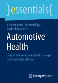 Cover image: Automotive Health 9783658272845