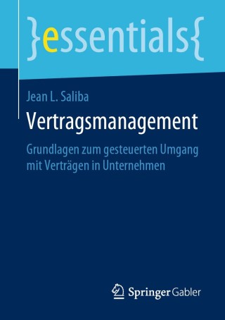 Cover image: Vertragsmanagement 9783658272869