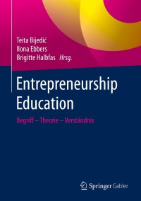 Cover image: Entrepreneurship Education 9783658273262