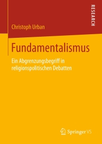 Cover image: Fundamentalismus 9783658273286