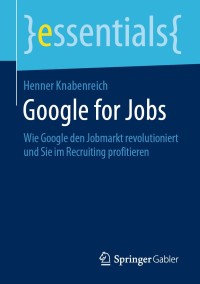 Cover image: Google for Jobs 9783658273323